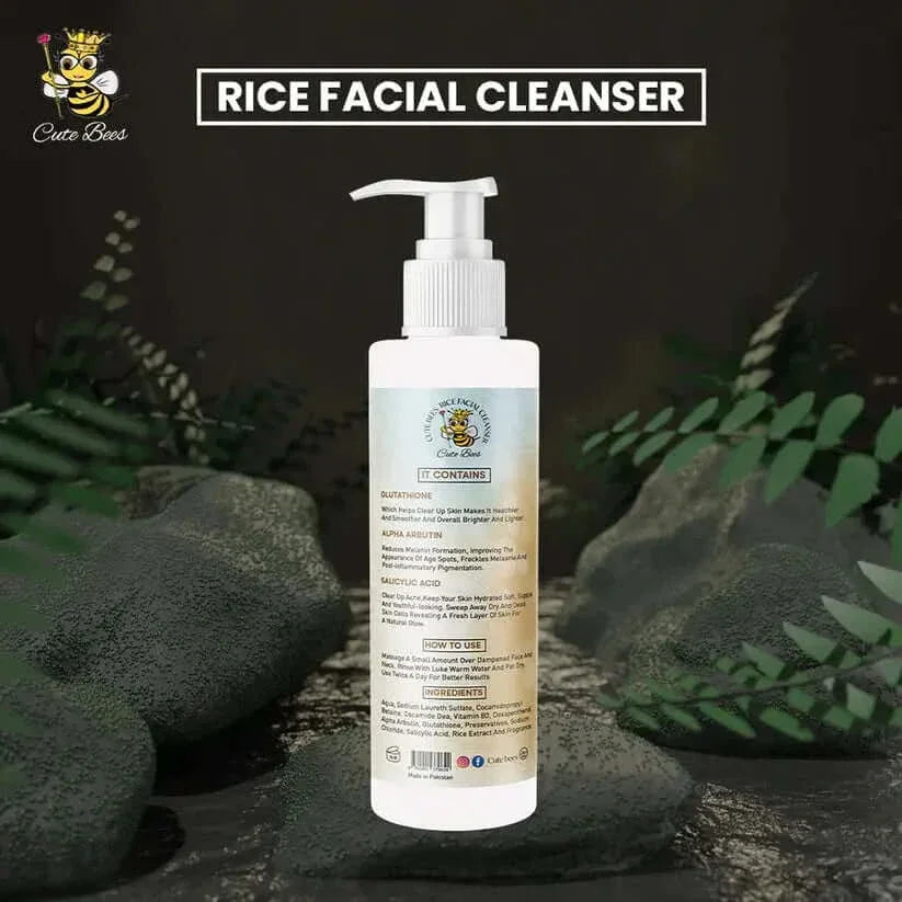 Rice Facial Cleanser by cutebees by sadia.com