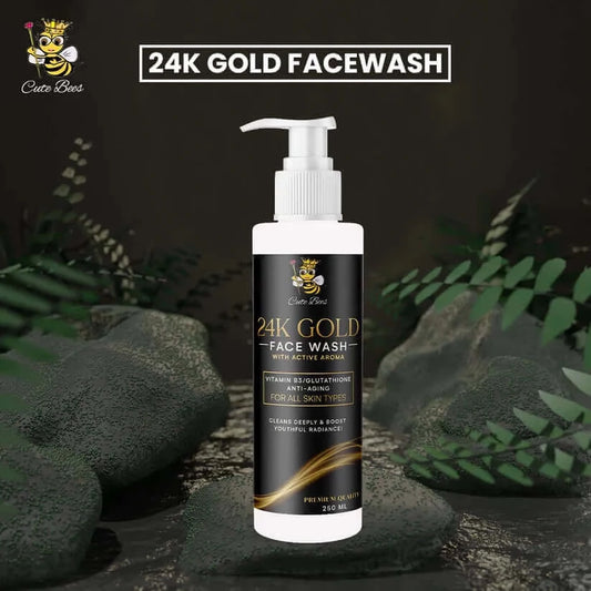 24k gold facewash