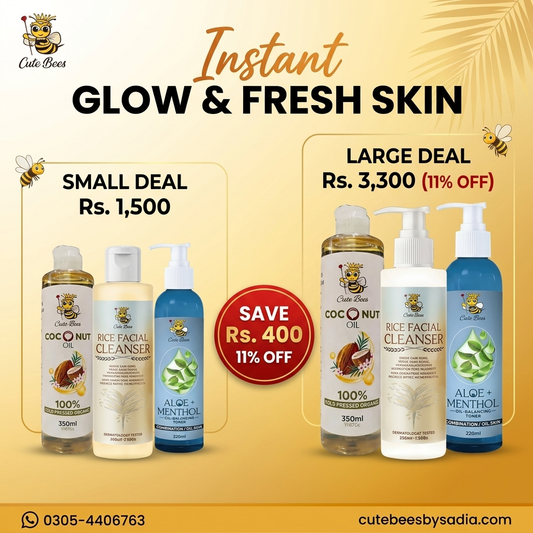 Instant glow and fresh skin