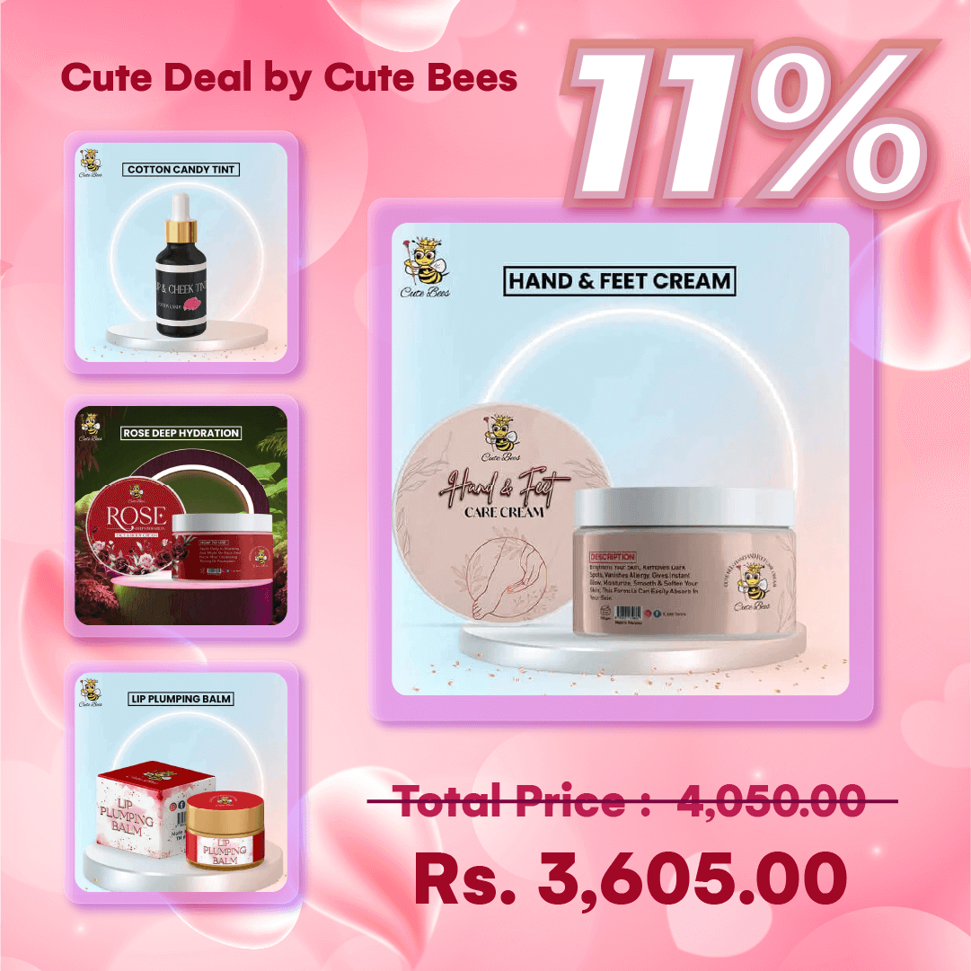 Cute bees best hand and feet whitening cream